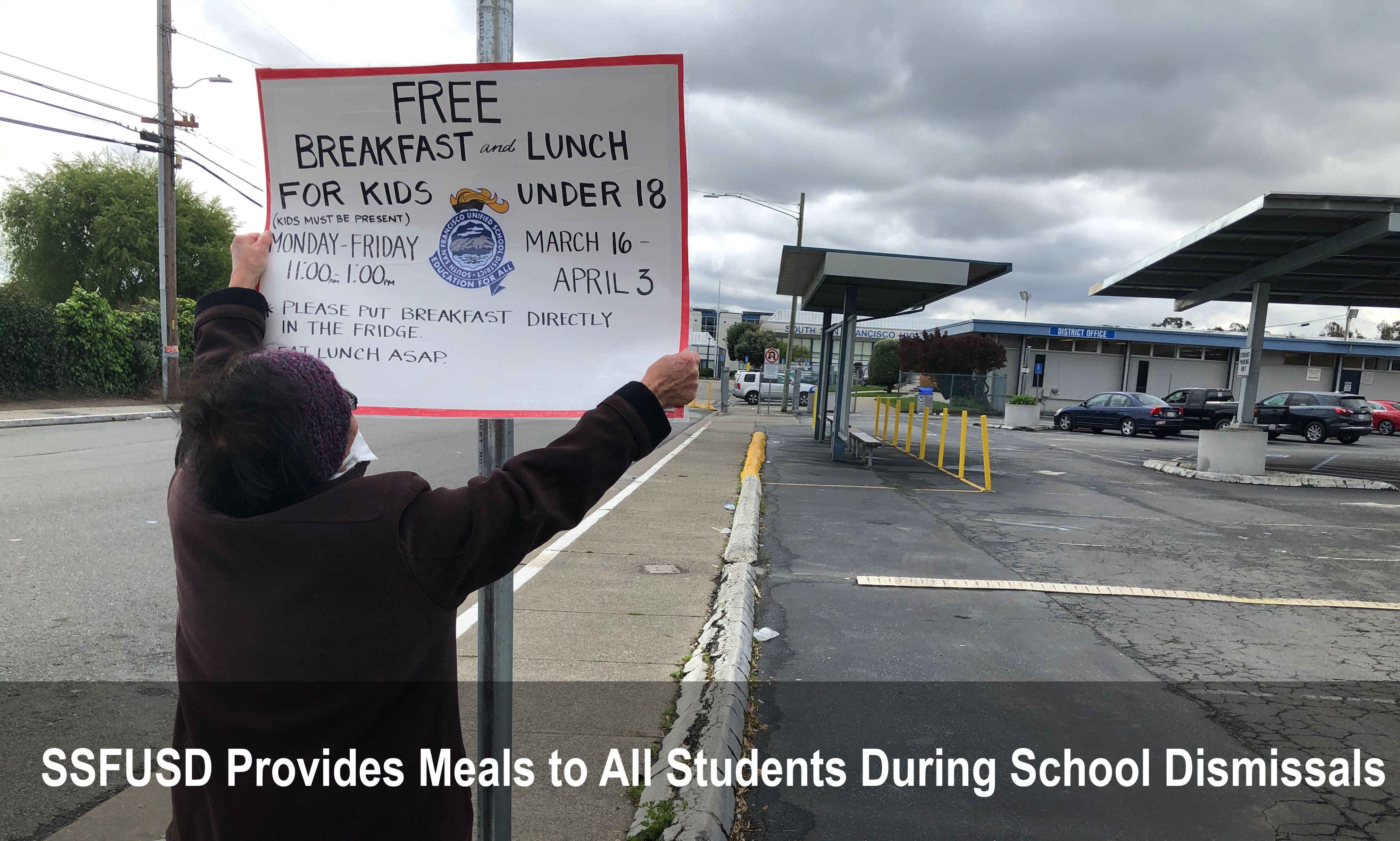 SSFUSD Provides Meals to All Students from March 16 to April 3
