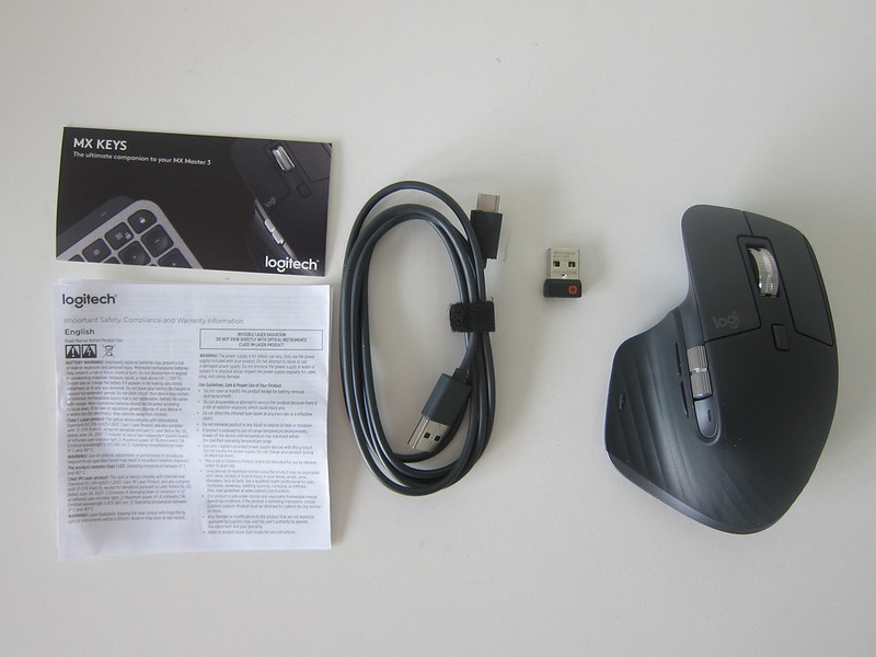 Logitech MX Master 3 Wireless Mouse - Box Contents