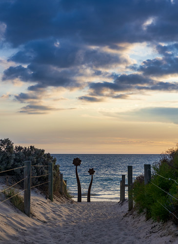 природа nature пейзаж landscape море sea океан ocean пляж beach закат sunset австралия australia dmilokt вечер evening