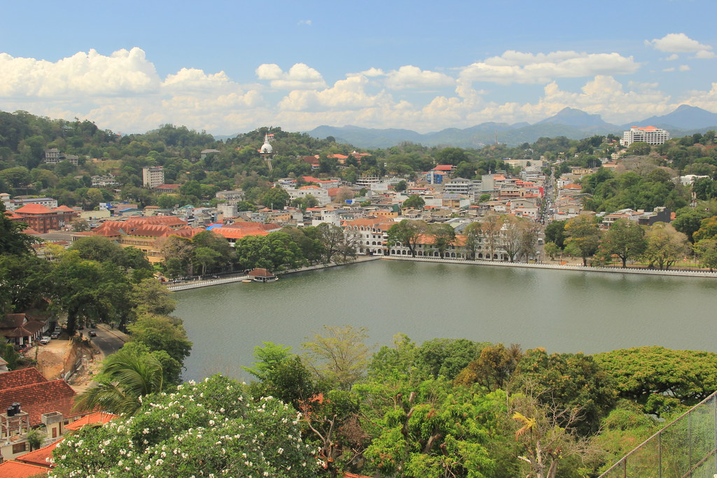 View of Kandy Lake from Arthur's Seat