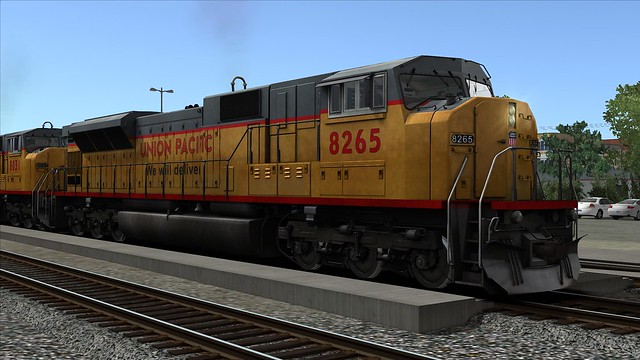 Trio of the Union Pacific SD9043MACs ready to start.