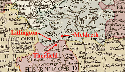 Counties around Meldreth