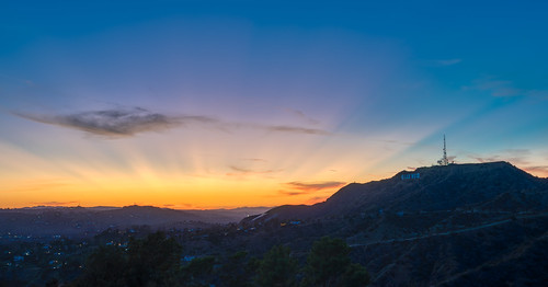 californie etatsunis losangeles usa panneau sunset california united states america colline mountain