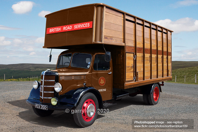 British Transport Classics 1/50 Bedford OL BRS - Modello In Resina British Road Services, Nuovo