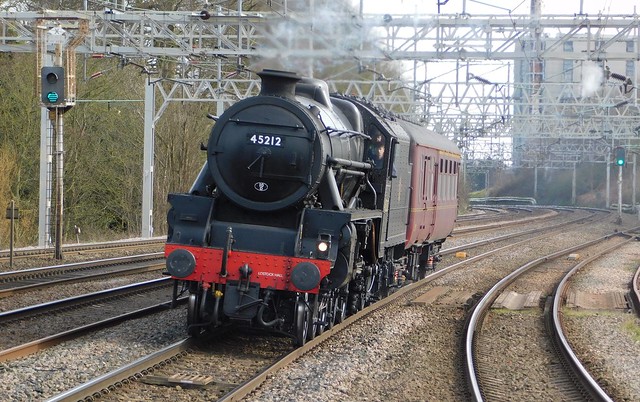 Black Five Action - Rugeley Trent Valley, Staffordshire