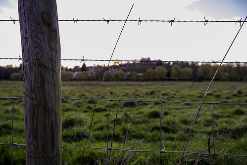 beware fence funny wood green field shallow sky sunnyday clouds skyascanvas skyasthecanvas guildford fuji fujifilm xt100 mirrorless mirrorlesscamera tree trees landscape nopeople outside outdoors wire wirefence noentry walking