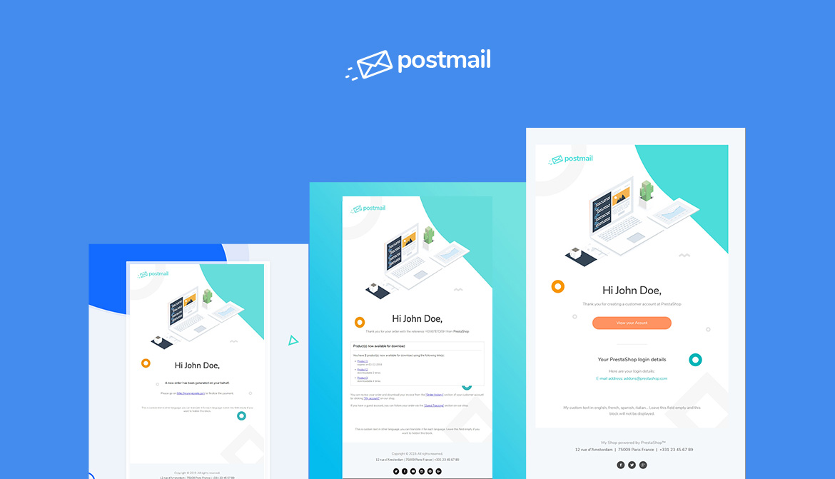 Leo Postmail PrestaShop Email Template