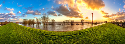 beautifulview burningsky clouds dike elbe glowingsky grass hdr landscape lighthouse nature panorama path river schleswigholstein sky stream sun sundown sunset tree trees warm water waterscape winter kollmar germany