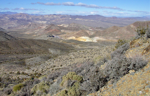 Daisy Gold Mine (head of Fluorspar Canyon & Perlite Canyon, near Beatty, Nevada, USA) 1