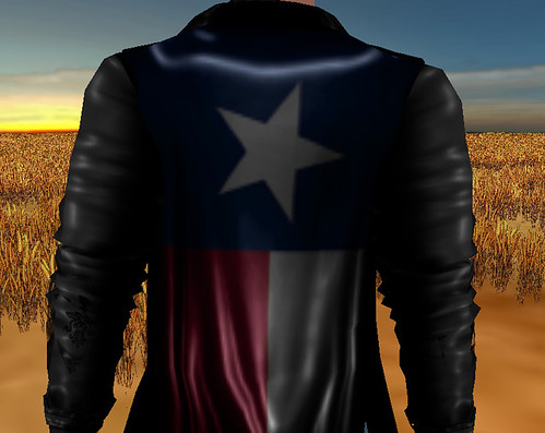 Texas Open Black Leather Jacket (M)