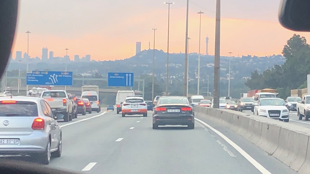 Driving Into Johannesburg