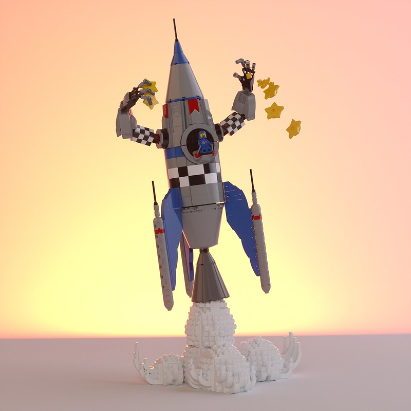 Benny's Rocketship Mecha from "Boss Battle / It's Time to Level Up"