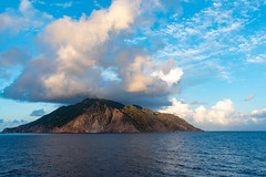 Passing the island of Saba, Netherlands Antilles