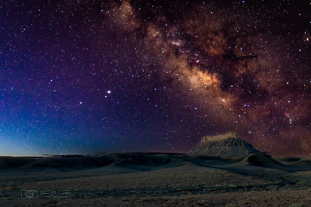 Milky Way over the Factory Butte
