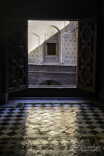 2nd Floor Low Window Al Attarine Madrasa Medina Fez Morocco