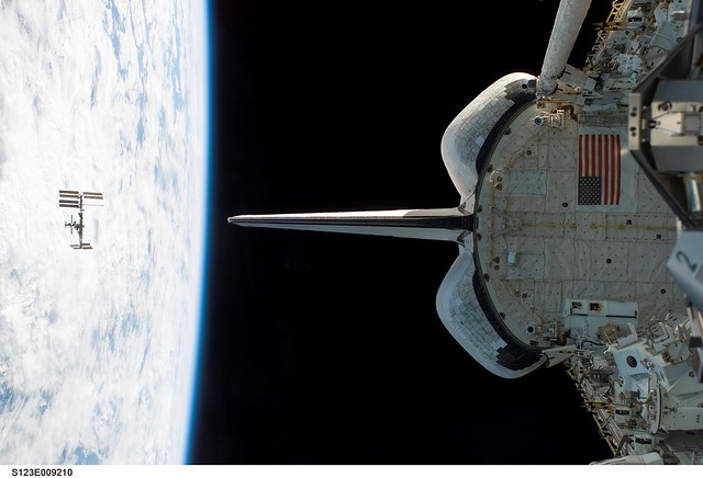 Endeavour Departs ISS