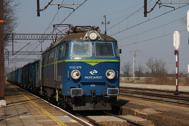 PKP Cargo ET22-679 , Smardzów Wrocławski 🇵🇱 train station 17.03.2020