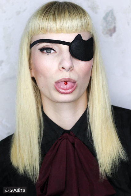 Eye Patch *Black Cat* - Leather Eye Patch | Cosplay