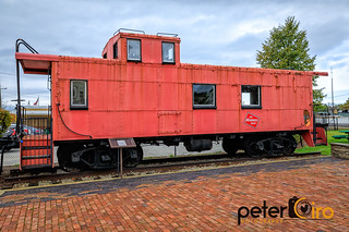 Milwaukee Road Caboose in Franklin Park, IL