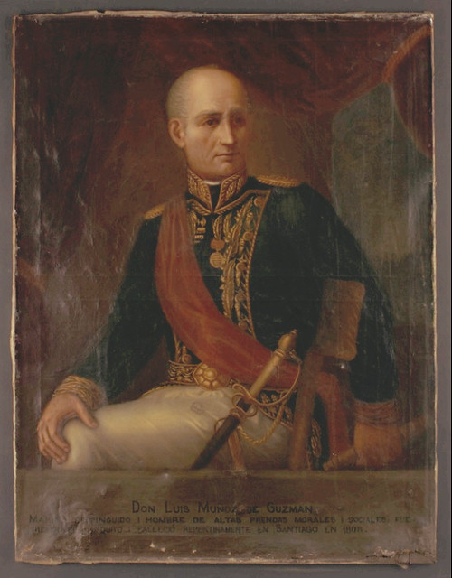 El sevillano Luis Muñoz de Guzmán  Gobernador de Chile entre 1802 y 1808, impulsó la vacunación, murió ejerciendo el cargo