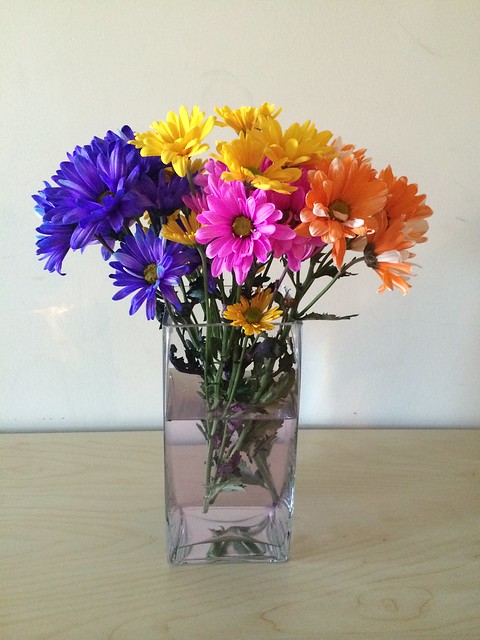 Vase of Colorful Flowers