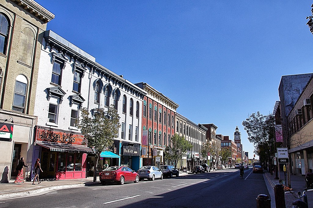 Peterborough Ontario - Canada  - Downtown Main Street  - Commercial Area - Heritage