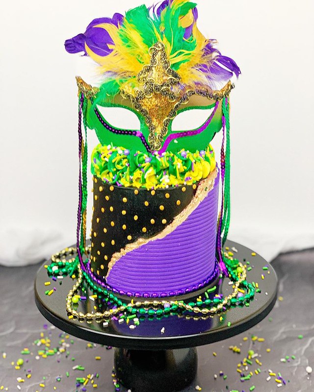 Mardi Gras Cake by Brooke’s Sweets & Treats