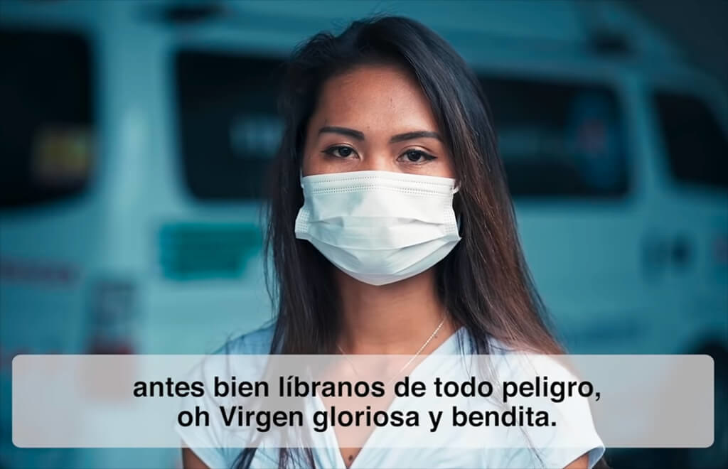 Un vídeo especial del para rezar por el fin de la pandemia