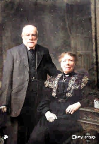 Reuben Casban and Elizabeth Mary Neyland-Colorized