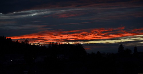 suisse fribourg grangespaccot soleilcouchant sunset ciel nuages orange paysage