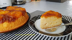 Orange Upside Down Cake Recipe / Orange Sponge Cake / Caramel Upside Down Cake / Shobanas Kitchen