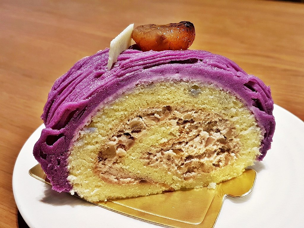 Sweet Purple Potato And Chestnut Roll