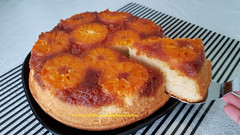 Orange Upside Down Cake Recipe / Orange Sponge Cake / Caramel Upside Down Cake / Shobanas Kitchen