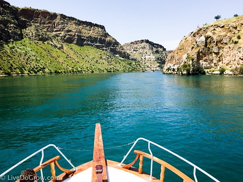 Along the banks of the Euphrates to the nearby fortified town of Halfeti. From A Hidden Gem in Southeastern Turkey: Visit Şanlıurfa