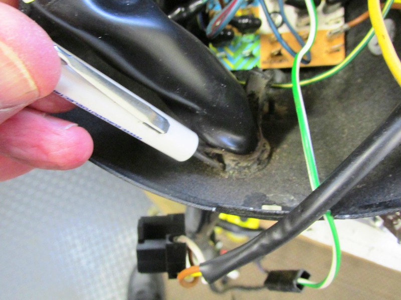 Use Screw Driver To Push Grommet Out