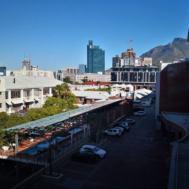 Partial Table Mountain View from Protea Hotel Cape Town Victoria Junction