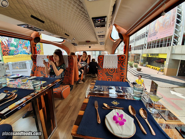 bangkok food bus double decker