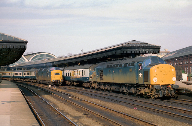 40078 and 55022 at York. 7 May 1978