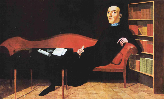 Fray Camilo Henríquez en uno de dos retratos muy similares que se le hicieron
