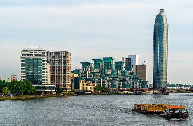 A View Towards Vauxhall - St George Wharf Tower ( 181m's) London  (Fujifilm XE1 & XF 56mm f1.2 Prime) (1 of 1)