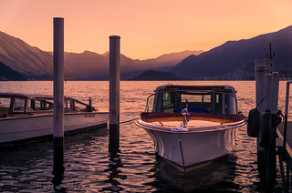 Boats in Lake Como