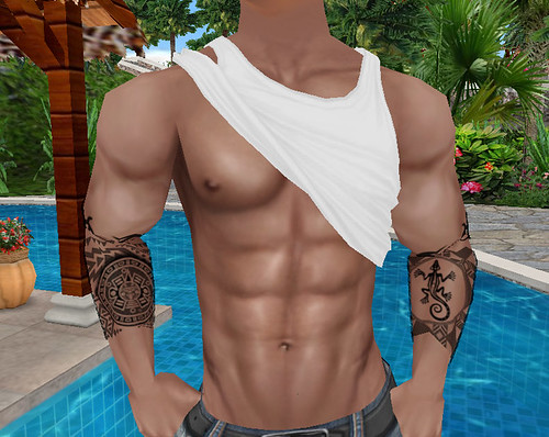 Derivable White Rolled Tank Top 2 (M)