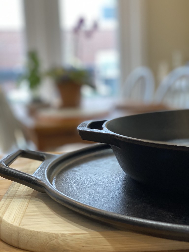 Our newly seasoned cast-iron 