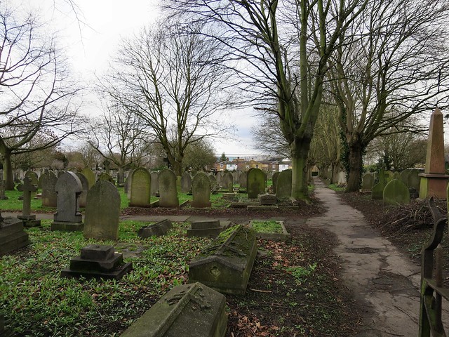 View eastward across Tottenham Cemetery