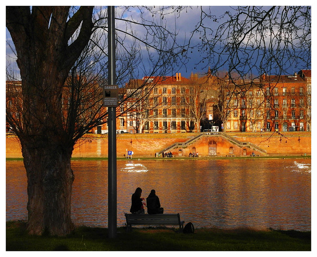 The Garonne in Toulouse at Evening