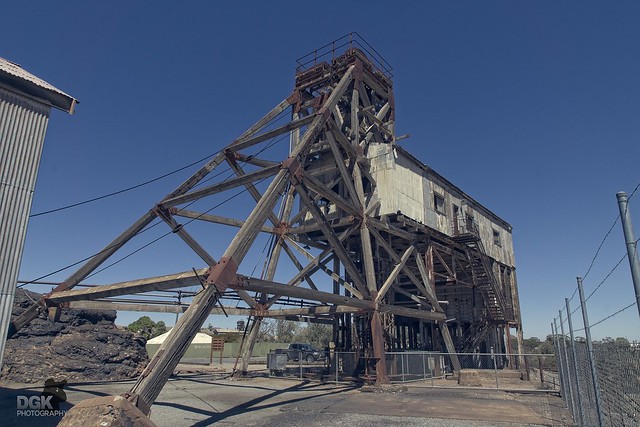 The Junction Mine Poppethead at Broken Hill, NSW