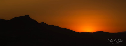sunrise andalucia spain espania zahara morning mountains orange glow