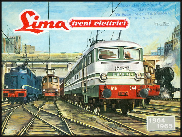 7645 VlakModKatal Lima 1964 treni elettrici Cassa dei Balicchi Treni eletrici Via Panzani Firenze