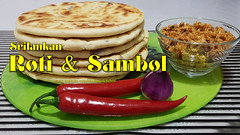 Sri Lankan Roti & Coconut Sambol / පොල් රොටි & පොල් සම්බෝල් / சிலோன் ரொட்டி / Shobanas kitchen