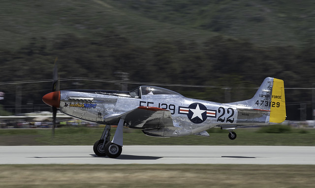 P-51D USAF on Her Main Gear